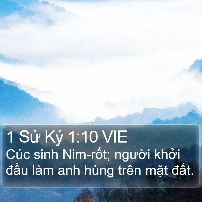 1 Sử Ký 1:10 VIE Bible Study