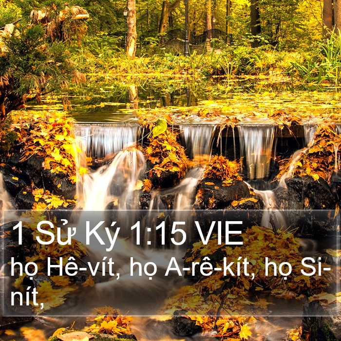 1 Sử Ký 1:15 VIE Bible Study