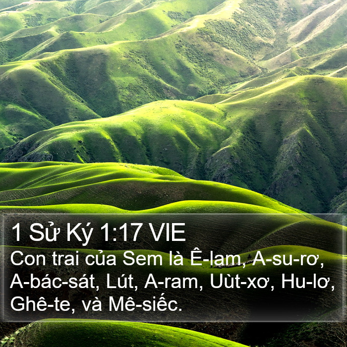 1 Sử Ký 1:17 VIE Bible Study