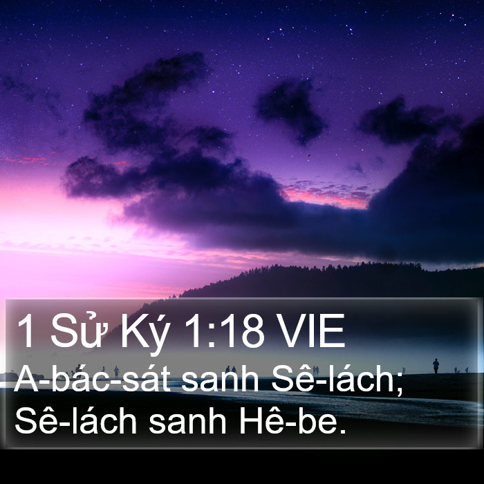 1 Sử Ký 1:18 VIE Bible Study