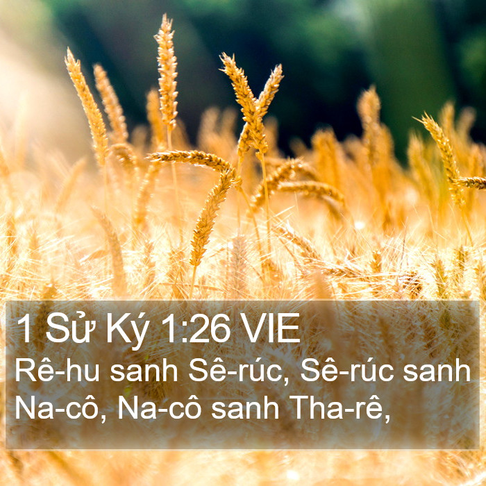 1 Sử Ký 1:26 VIE Bible Study