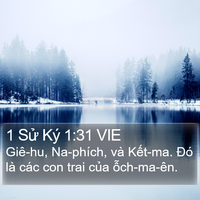 1 Sử Ký 1:31 VIE Bible Study