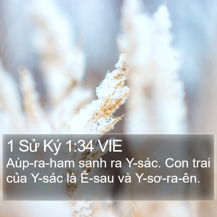 1 Sử Ký 1:34 VIE Bible Study