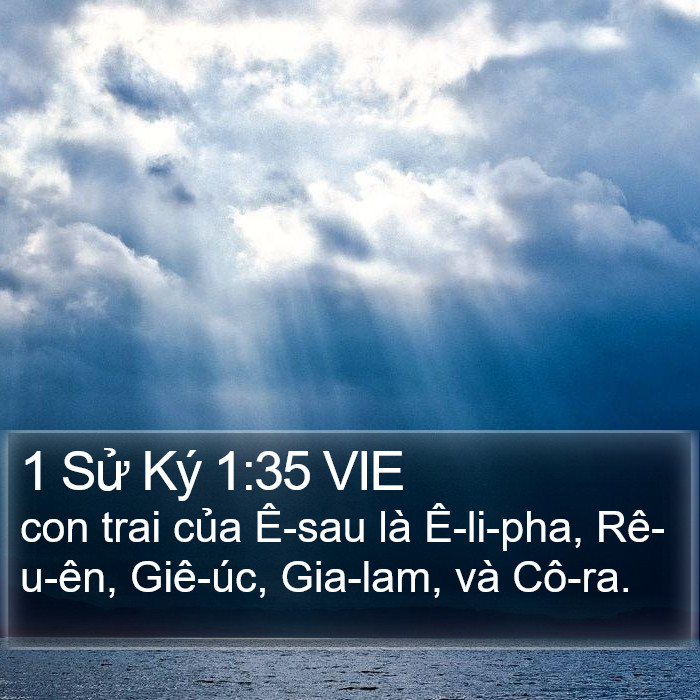 1 Sử Ký 1:35 VIE Bible Study