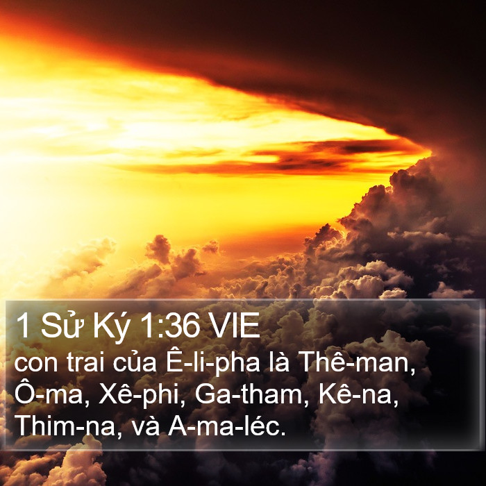 1 Sử Ký 1:36 VIE Bible Study