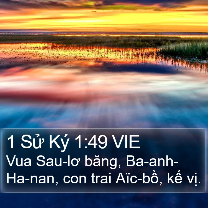 1 Sử Ký 1:49 VIE Bible Study