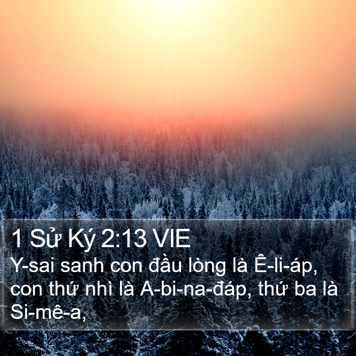 1 Sử Ký 2:13 VIE Bible Study