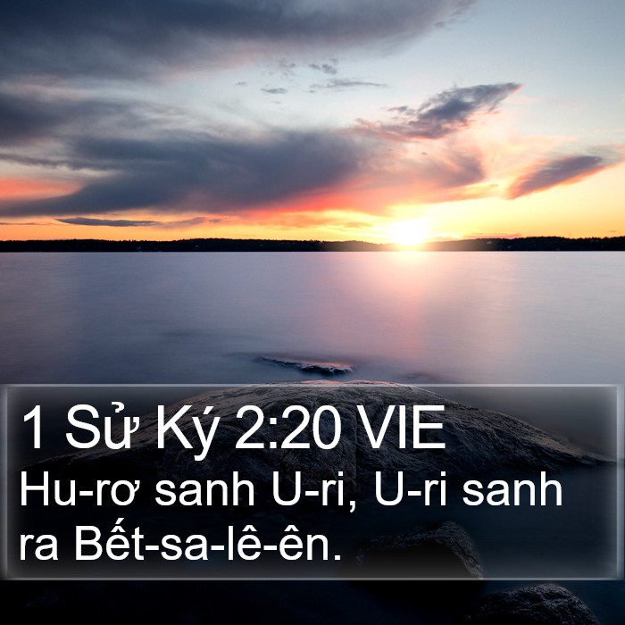 1 Sử Ký 2:20 VIE Bible Study