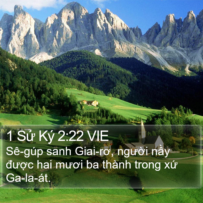 1 Sử Ký 2:22 VIE Bible Study