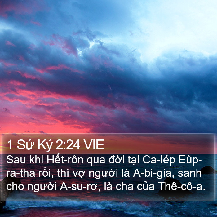 1 Sử Ký 2:24 VIE Bible Study