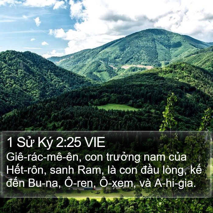 1 Sử Ký 2:25 VIE Bible Study