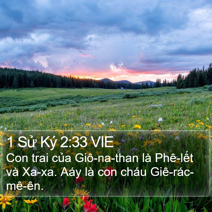 1 Sử Ký 2:33 VIE Bible Study