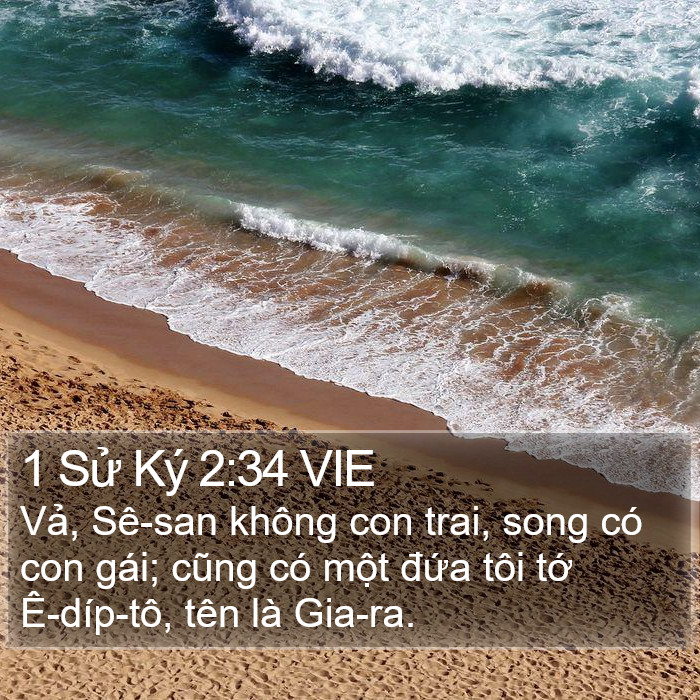 1 Sử Ký 2:34 VIE Bible Study