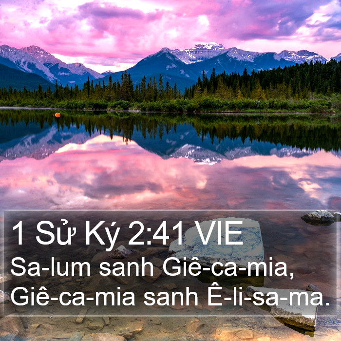 1 Sử Ký 2:41 VIE Bible Study