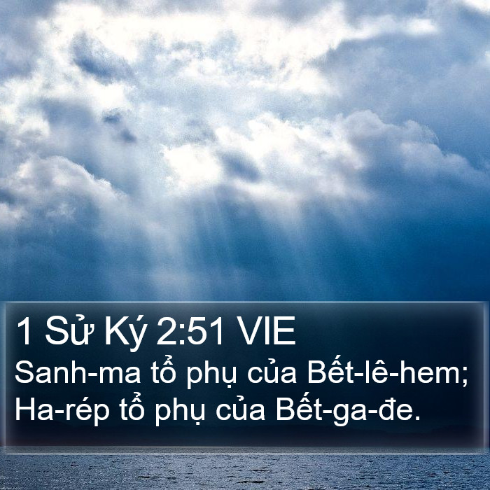 1 Sử Ký 2:51 VIE Bible Study