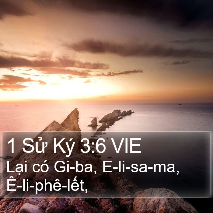 1 Sử Ký 3:6 VIE Bible Study