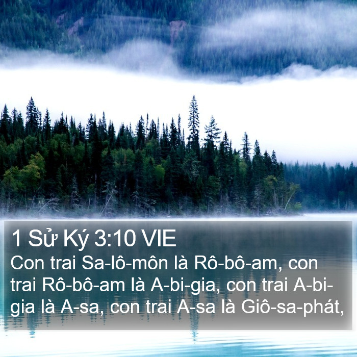 1 Sử Ký 3:10 VIE Bible Study