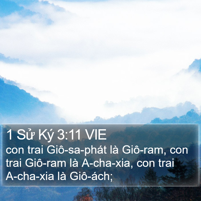 1 Sử Ký 3:11 VIE Bible Study