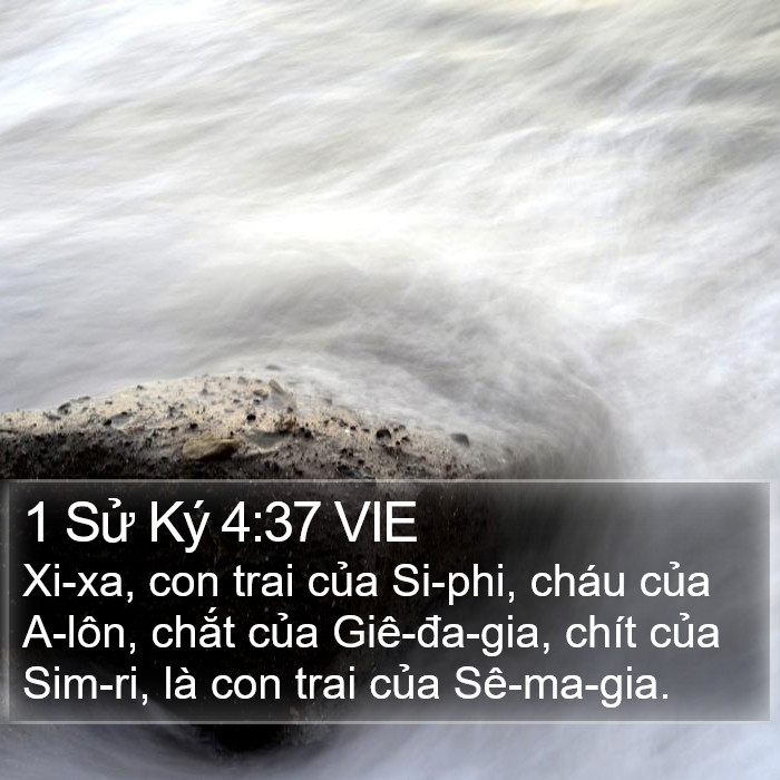 1 Sử Ký 4:37 VIE Bible Study
