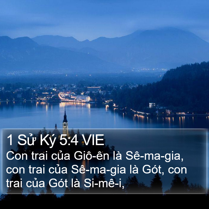 1 Sử Ký 5:4 VIE Bible Study