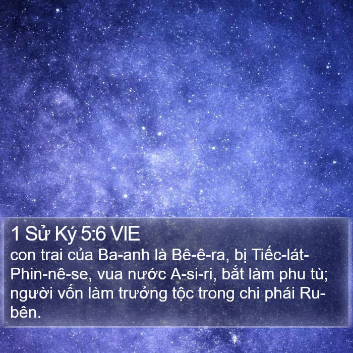 1 Sử Ký 5:6 VIE Bible Study