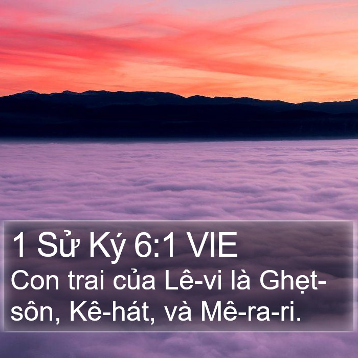 1 Sử Ký 6:1 VIE Bible Study