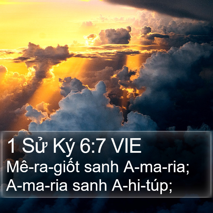 1 Sử Ký 6:7 VIE Bible Study