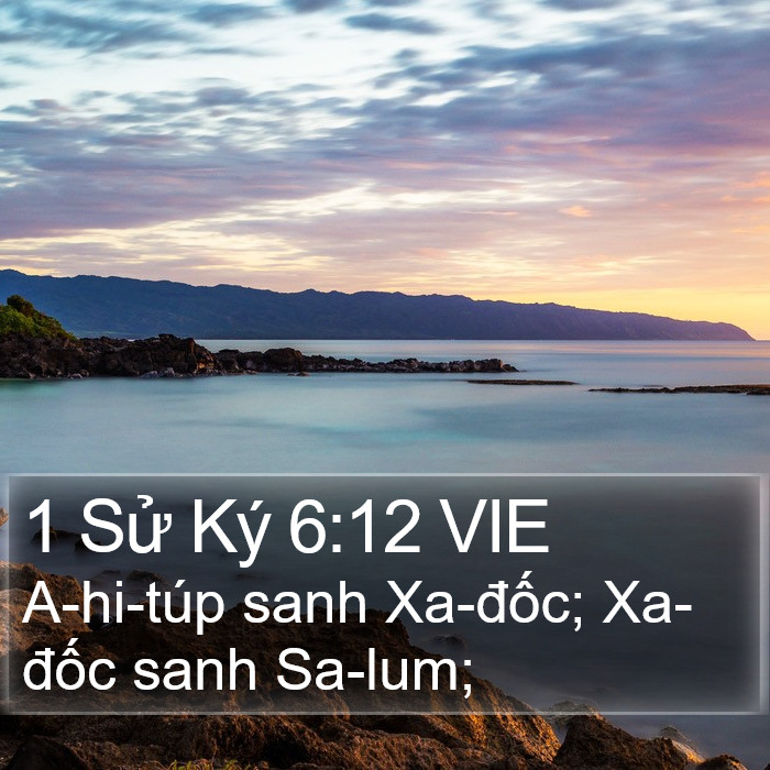 1 Sử Ký 6:12 VIE Bible Study