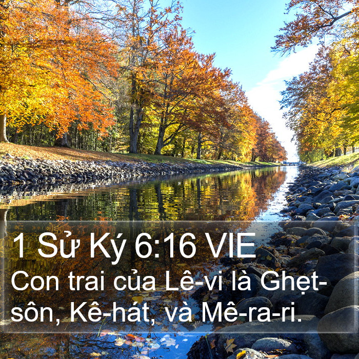 1 Sử Ký 6:16 VIE Bible Study