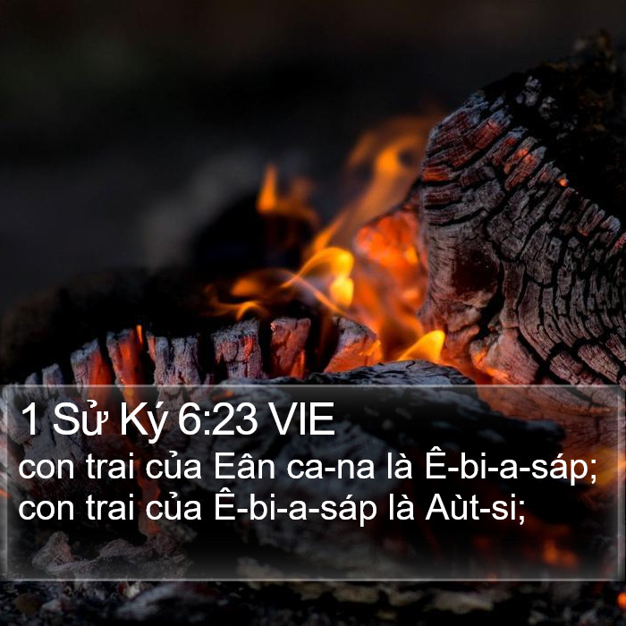 1 Sử Ký 6:23 VIE Bible Study