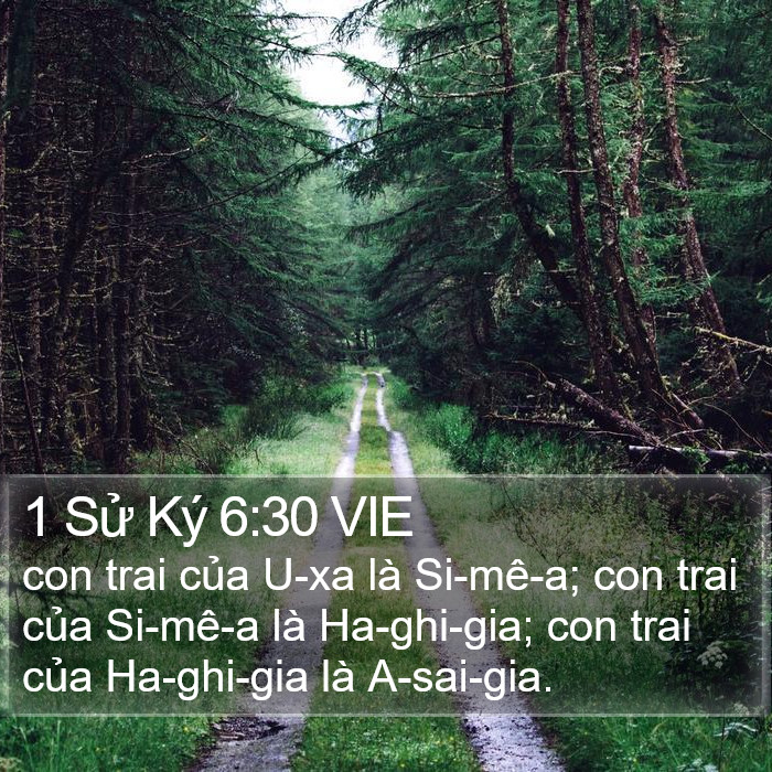 1 Sử Ký 6:30 VIE Bible Study