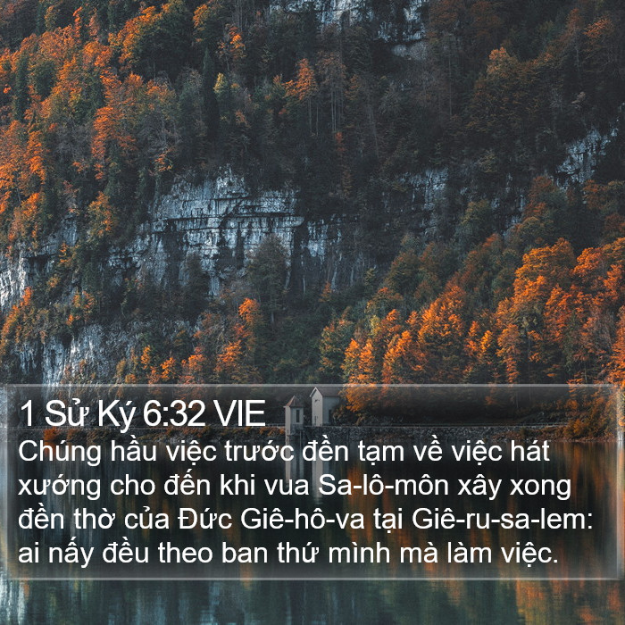 1 Sử Ký 6:32 VIE Bible Study