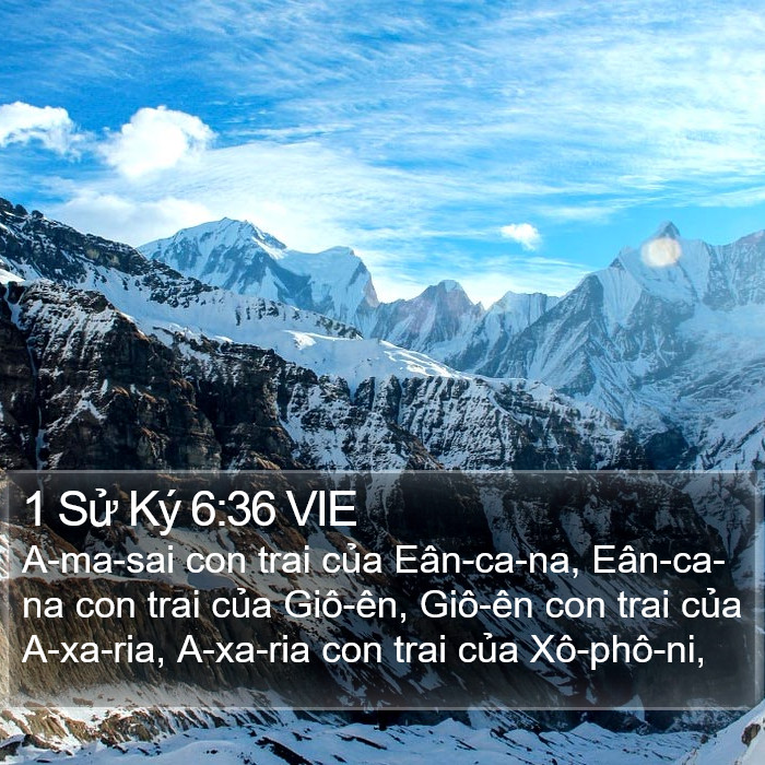 1 Sử Ký 6:36 VIE Bible Study