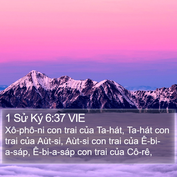 1 Sử Ký 6:37 VIE Bible Study