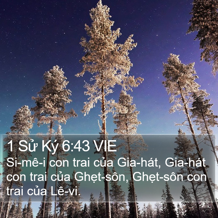 1 Sử Ký 6:43 VIE Bible Study