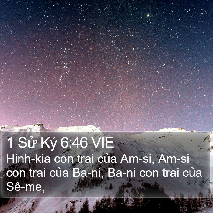 1 Sử Ký 6:46 VIE Bible Study