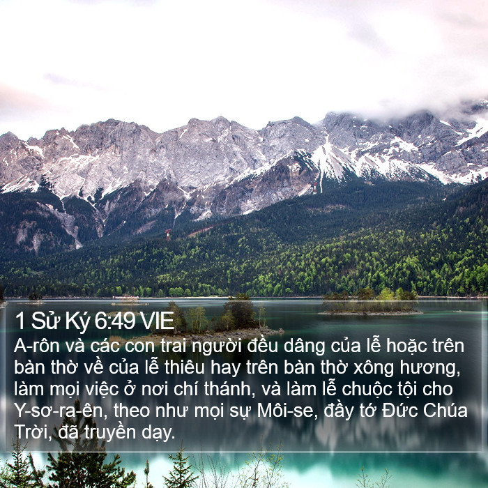 1 Sử Ký 6:49 VIE Bible Study