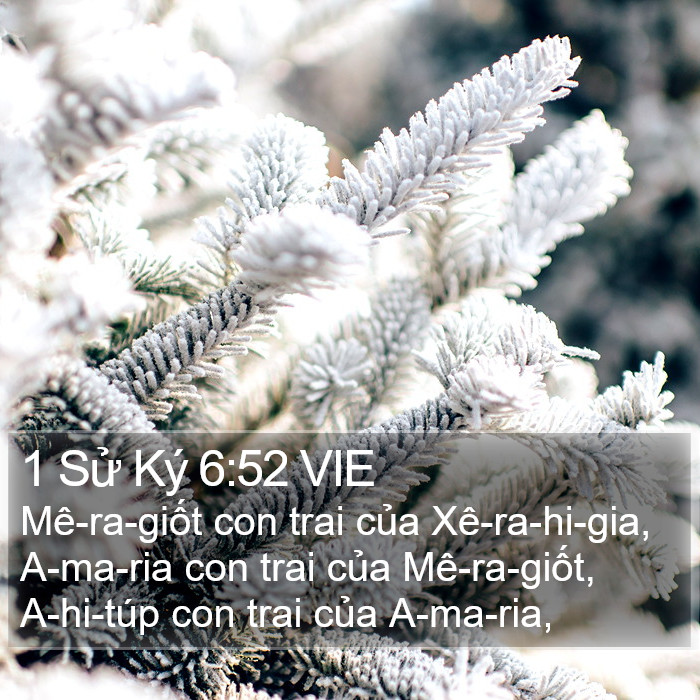 1 Sử Ký 6:52 VIE Bible Study