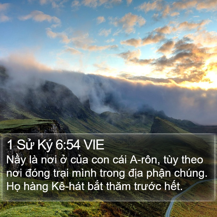 1 Sử Ký 6:54 VIE Bible Study