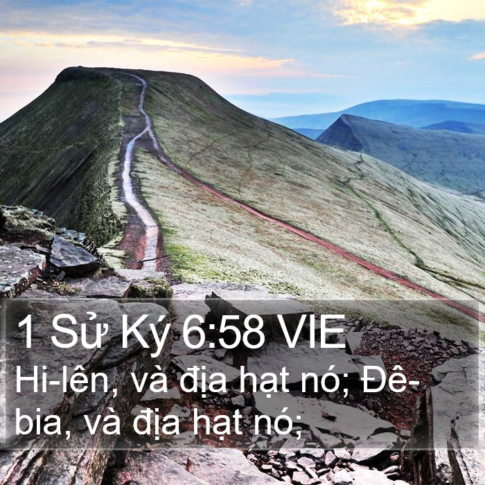 1 Sử Ký 6:58 VIE Bible Study