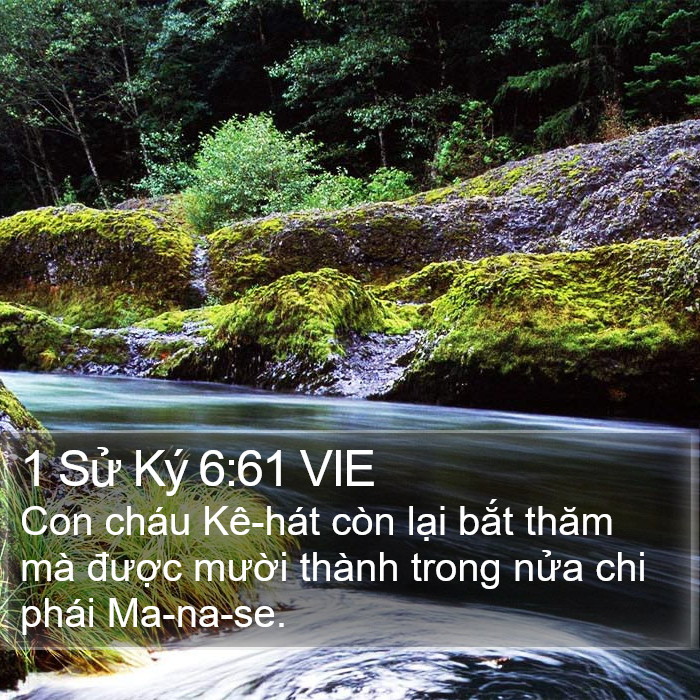 1 Sử Ký 6:61 VIE Bible Study