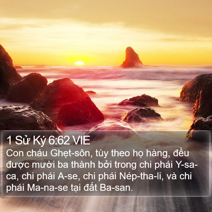 1 Sử Ký 6:62 VIE Bible Study