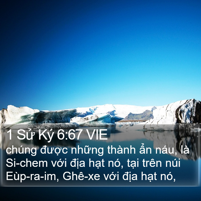 1 Sử Ký 6:67 VIE Bible Study