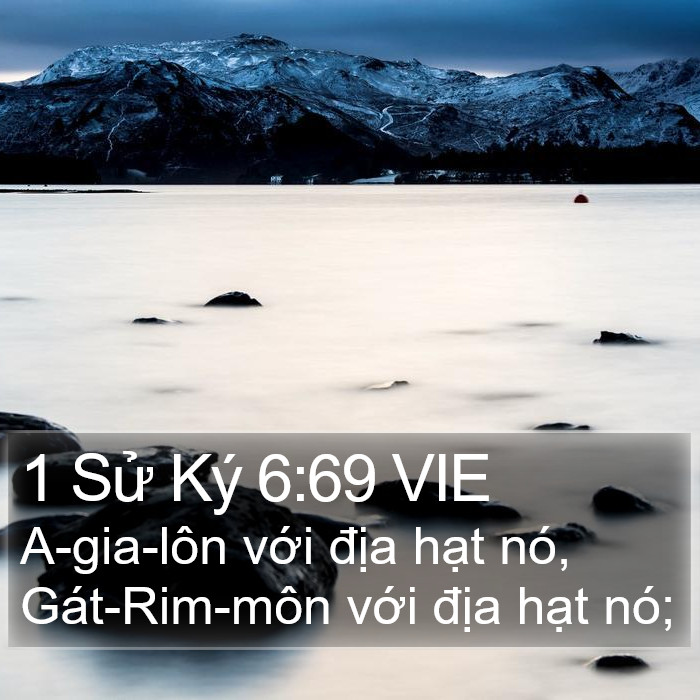 1 Sử Ký 6:69 VIE Bible Study