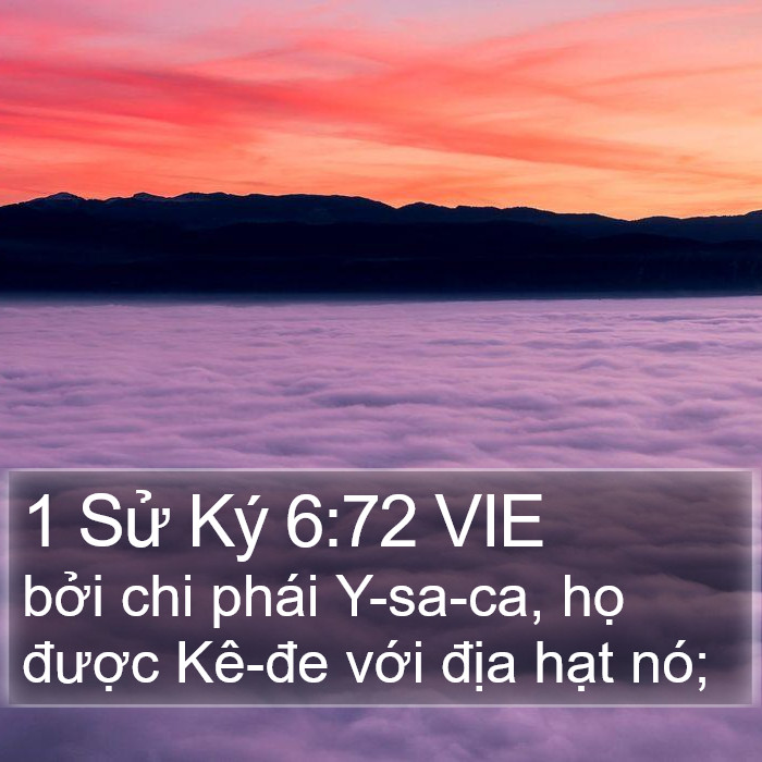 1 Sử Ký 6:72 VIE Bible Study