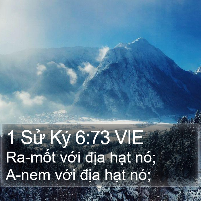 1 Sử Ký 6:73 VIE Bible Study