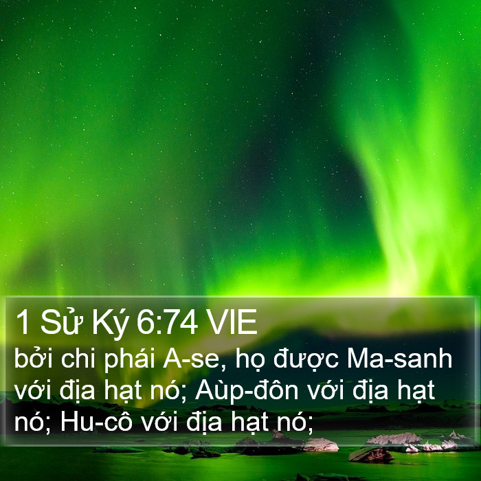 1 Sử Ký 6:74 VIE Bible Study