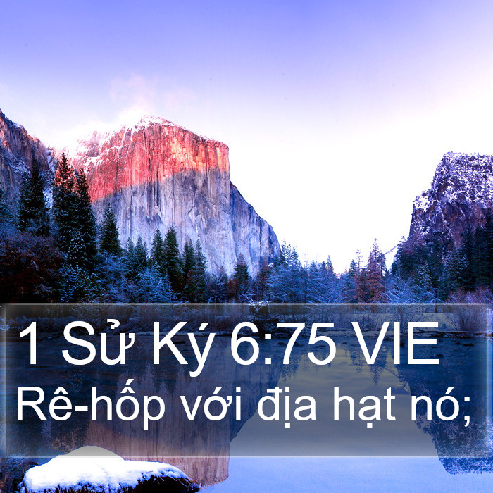 1 Sử Ký 6:75 VIE Bible Study