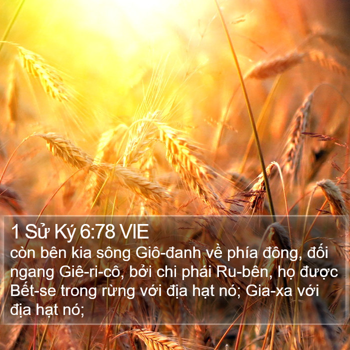 1 Sử Ký 6:78 VIE Bible Study