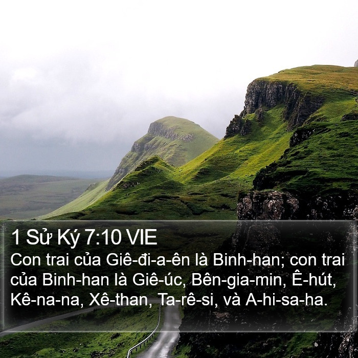 1 Sử Ký 7:10 VIE Bible Study